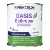FINNCOLOR OASIS BATHROOM краска влагостойкая для влажных помещений полуматовая, база A (9л)
