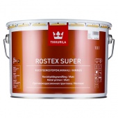 TIKKURILA ROSTEX SUPER грунтовка для металла противокоррозийная, матовая, красно коричневый (1л)