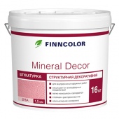 FINNCOLOR MINERAL DECOR штукатурка декоративная, структурная, шуба фракция 2,5 мм (16кг)