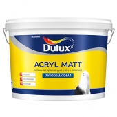DULUX ACRYL MATT краска латексная для стен и потолков, глубокоматовая, база BW (2,25л)