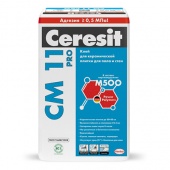 CERESIT CM 11 PRO клей для керамической плитки для пола и стен внутри помещения (5кг)
