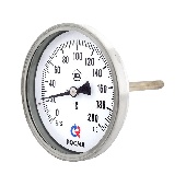 Термометр биметаллический осевой Дк100 L=46мм G1/2" 200С БТ-51.211 Росма 00000024552