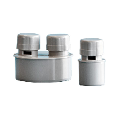 Клапан PP-H вакуумный серый Дн 110 б/нап Политэк 30012110