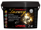LITOKOL LITOCHROM LUXURY 1-6 затирка для плитки водоотталкивающая, C.500 красный кирпич (2кг)