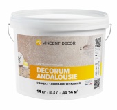 VINCENT DECOR DECORUM ANDALOUSIE декоративная штукатурка с эффектом ломаного камня (14кг)