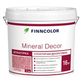 FINNCOLOR MINERAL DECOR штукатурка декоративная, структурная, короед фракция 2 мм (25кг)