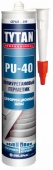TYTAN PROFESSIONAL PU 40 герметик полиуретановый с высоким модулем упругости, черный (600мл)