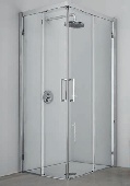 Душевая дверь KUADRA A Novellini 90-93*200 профиль-Chrome, стекло-Clear, правая, KUADA90LD-1K