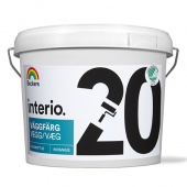BECKERS INTERIO VAGGFARG 20 краска влагостойкая для стен и потолков, полуматовая, база A (9л)