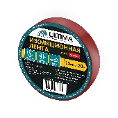 Лента изоляционная ПВХ Ultima красный, 15мм * 20м, 1520red