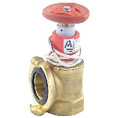 Клапан пожарный латунь угловой 90 гр КПАЛ 50 Ду 50 1,6 МПа муфта/соединительная головка 50 мм с датчиком положения ДППК 20.5 Апогей 110054
