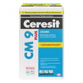 CERESIT CM 9 PLUS клей для керамической плитки для внутренних работ (25кг)
