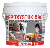LITOKOL EPOXYSTUK X90 состав эпоксидый, двухкомпонентный для плитки, С.30 жемчужно-серый (10кг)