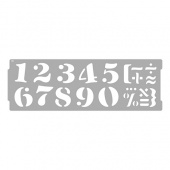 ART DЕCOR 20652 трафарет-бордюр набор 2шт Цифры Арабские и Римские (15х45см)