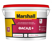 MARSHALL ФАСАД+ краска водно-дисперсионная, для наружных и внутренних работ, база BW (2,5л)