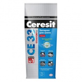 CERESIT CE 33 COMFORT затирка для швов до 6 мм. с антигрибковым эффектом, 07 серый (5кг)