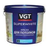 VGT SUPERWHITE ВД-АК-2180 КРАСКА ДЛЯ ПОТОЛКОВ акриловая, супербелая, глубокоматовая (1,5кг)